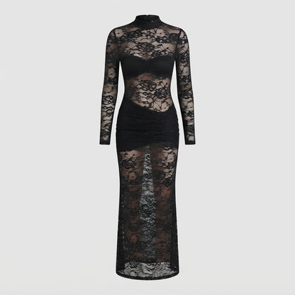 Eleanor Foster | Sheer Lace Maxi Dress For Women