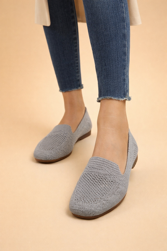 Elinor Padbury | Perforated Slip-On Flats For Women