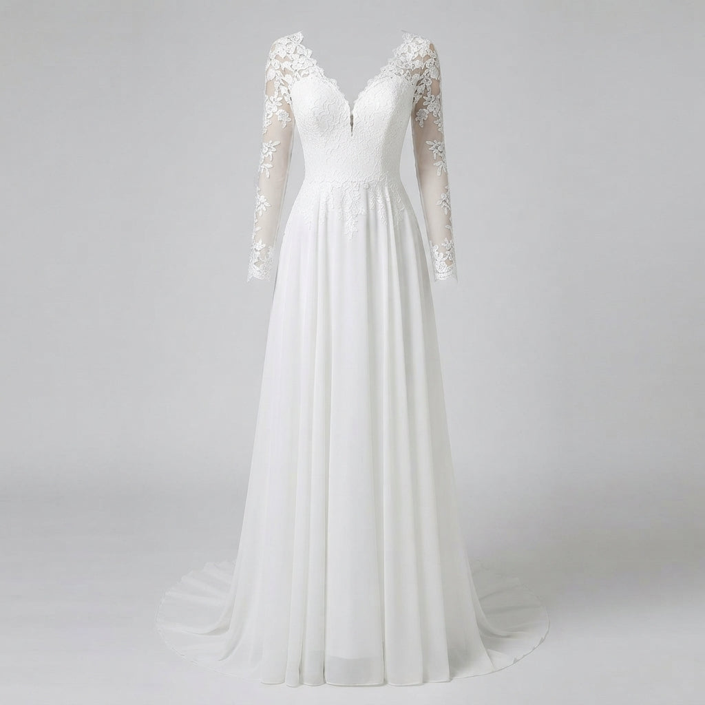 Elise Robertson | Lace Long Sleeve Formal Dress For Women