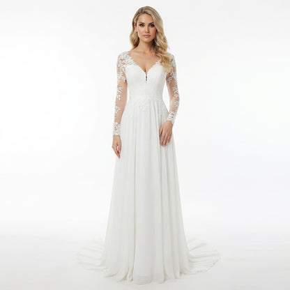 Elise Robertson | Lace Long Sleeve Formal Dress For Women