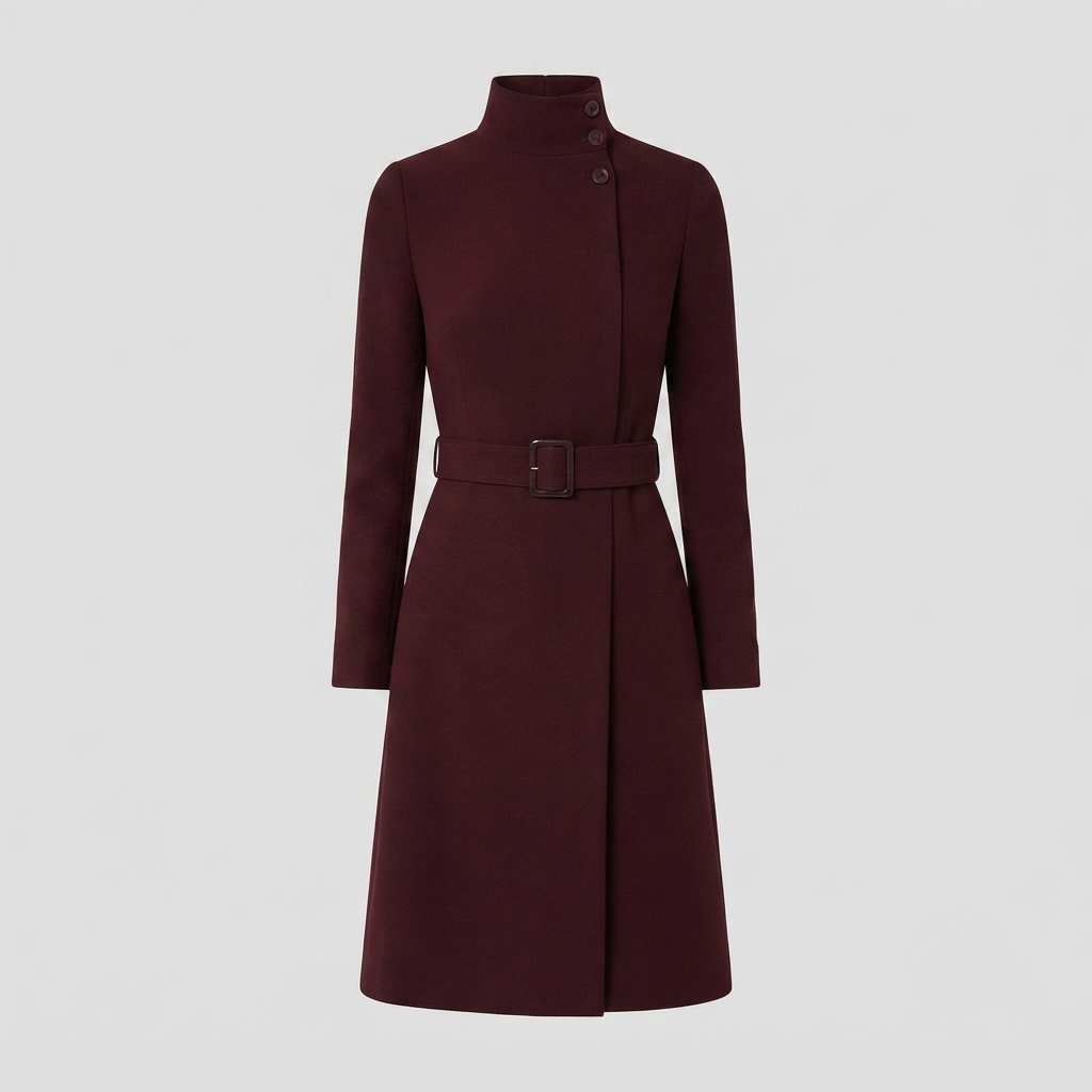 Evelyn Ashford | Elegant Belted Coat Dress For Women