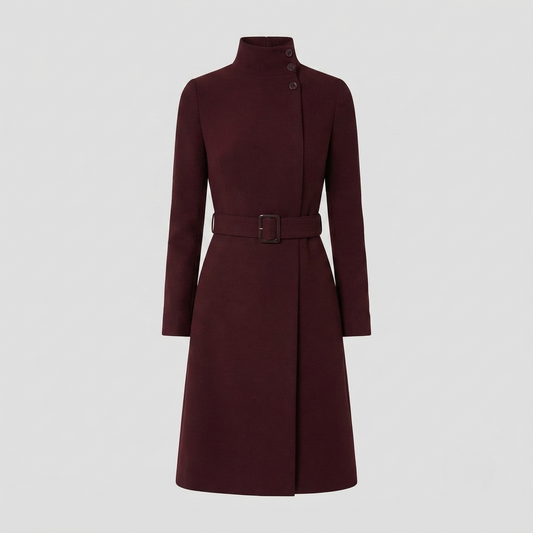 Evelyn Ashford | Elegant Belted Coat Dress For Women