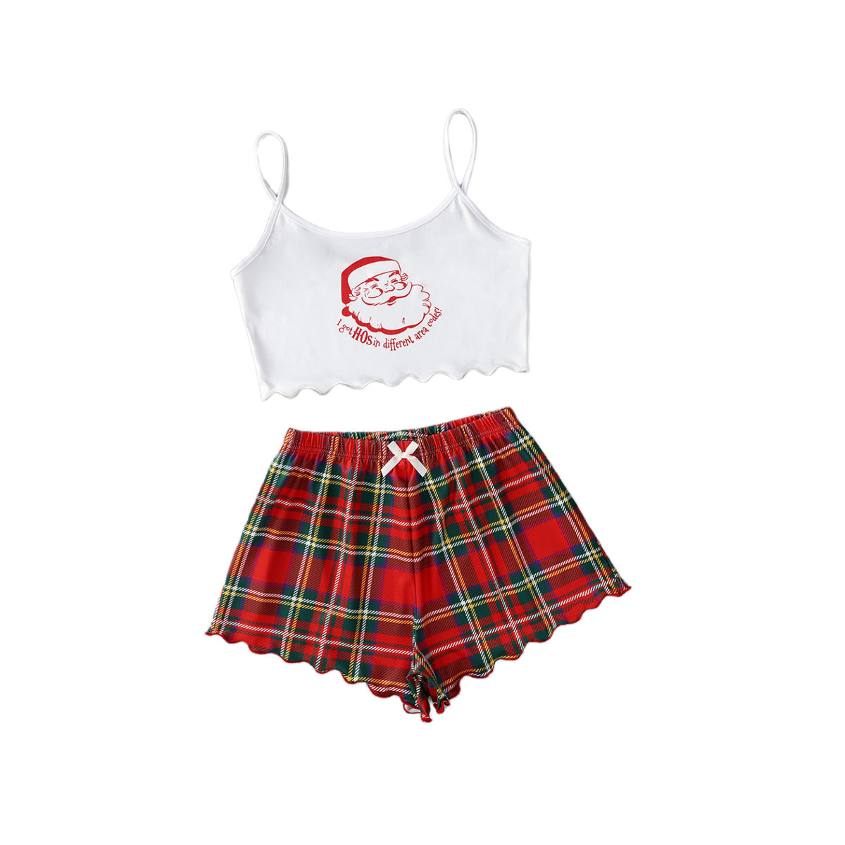Snowy Cheer | Santa Print Christmas Pyjamas For Women