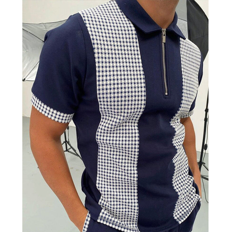 Desmond Rutherglen | Zip Polo Shirt For Men