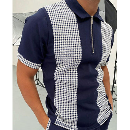 Desmond Rutherglen | Zip Polo Shirt For Men