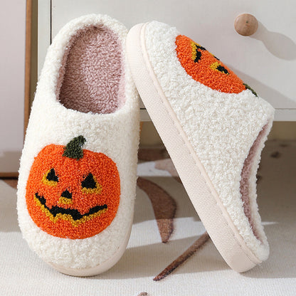Rory Kavanagh | Pumpkin Print Slippers For Unisex