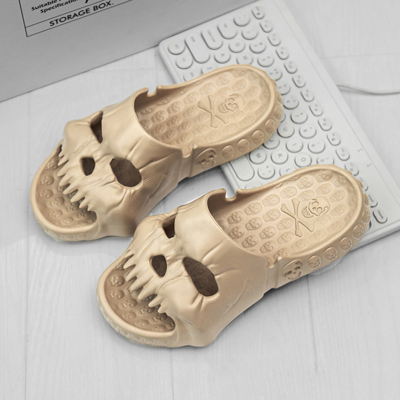 Declan Ashgrove | Skull Halloween Slippers For Men
