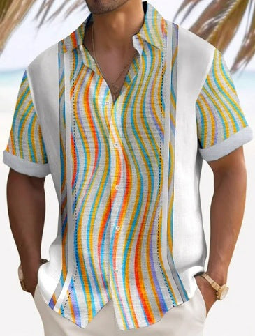 Kester Standish | Panel Beach Shirt For Men
