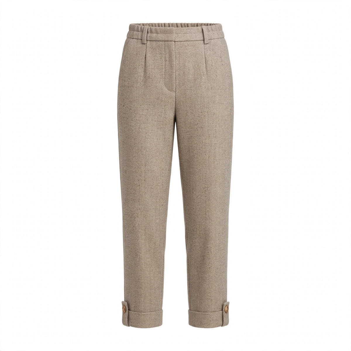 Primrose Marchwood | Tailored Trousers With Button Hem For Women