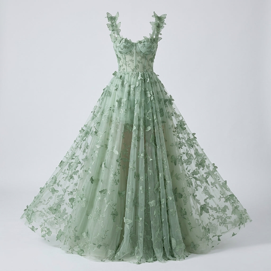 Brooke Cooper | Floral Applique Formal Dress For Women