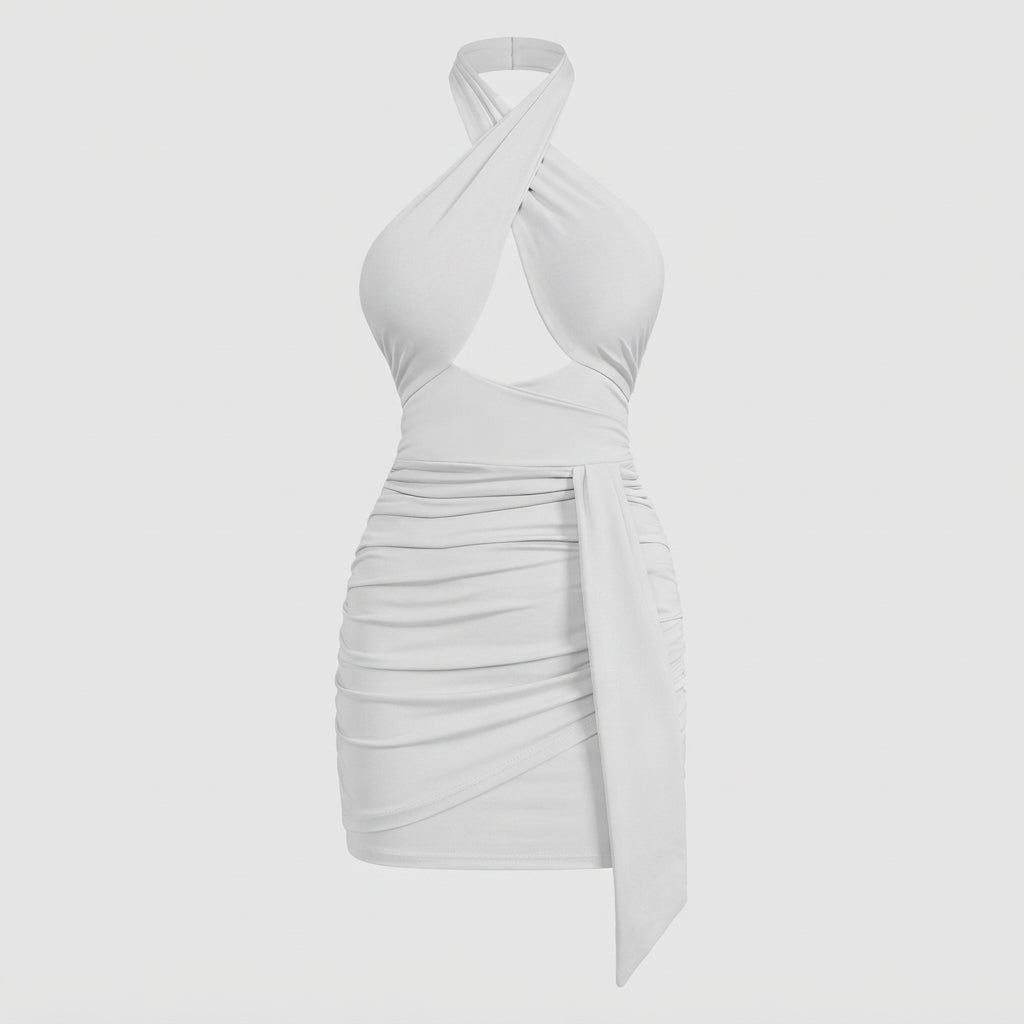 Georgia Stewart | Cross Halter Cocktail Dress For Women