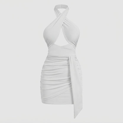 Georgia Stewart | Cross Halter Cocktail Dress For Women