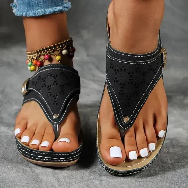 Mabel Thorncroft | Comfort Wedge Sandals For Women