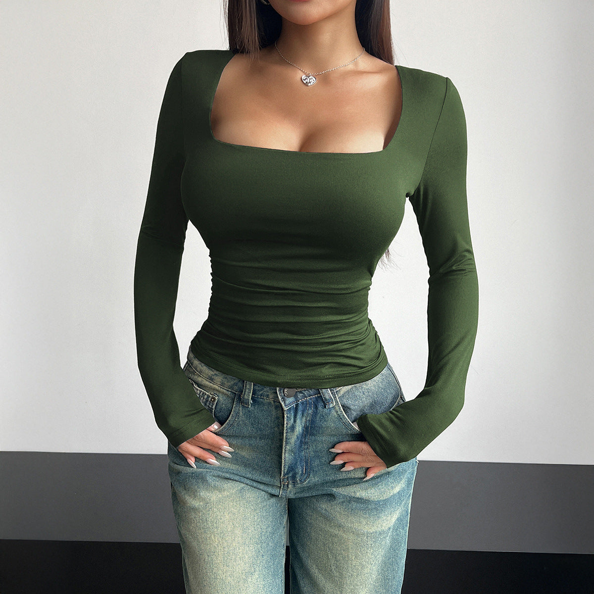 Goldie Brookbridge | Square Neck Fitted Top For Women