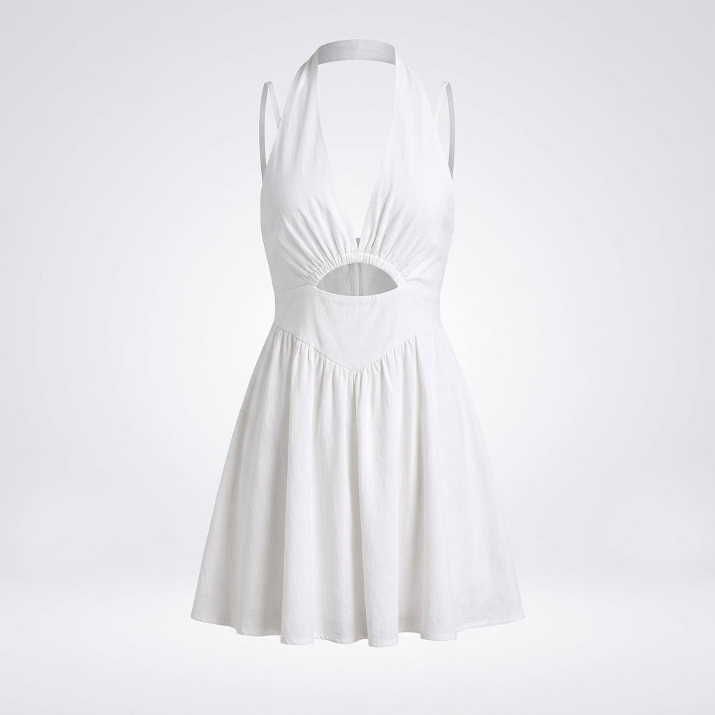 Hannah Brown | Backless Halter Summer Dress For Women