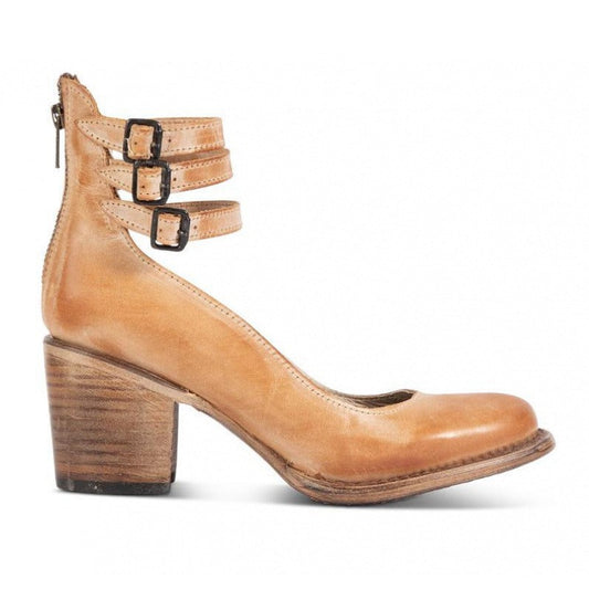 Henrietta Stanmore | Buckle Strap Block Heel Pumps For Women