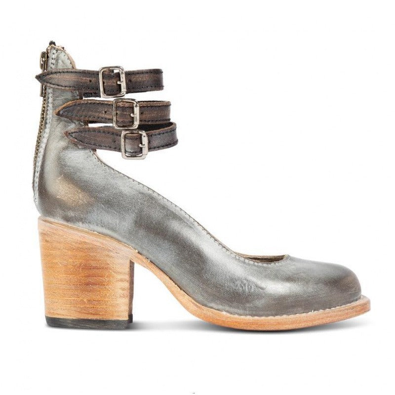 Henrietta Stanmore | Buckle Strap Block Heel Pumps For Women