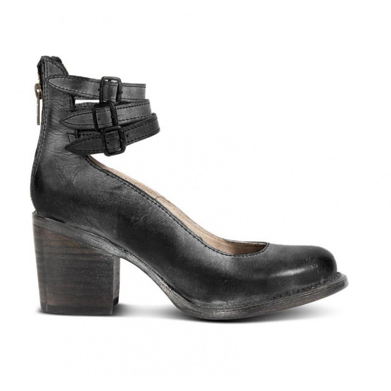 Henrietta Stanmore | Buckle Strap Block Heel Pumps For Women