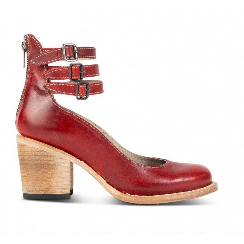 Henrietta Stanmore | Buckle Strap Block Heel Pumps For Women
