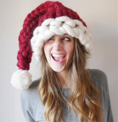 Holly Jolly | Knit Pompom Christmas Santa Hat Unisex