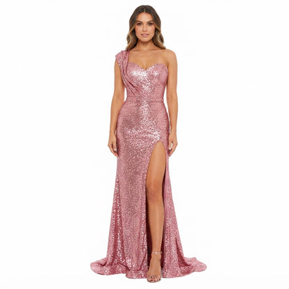 Isabelle Reid | One-Shoulder Sequin Formal Dress For Women