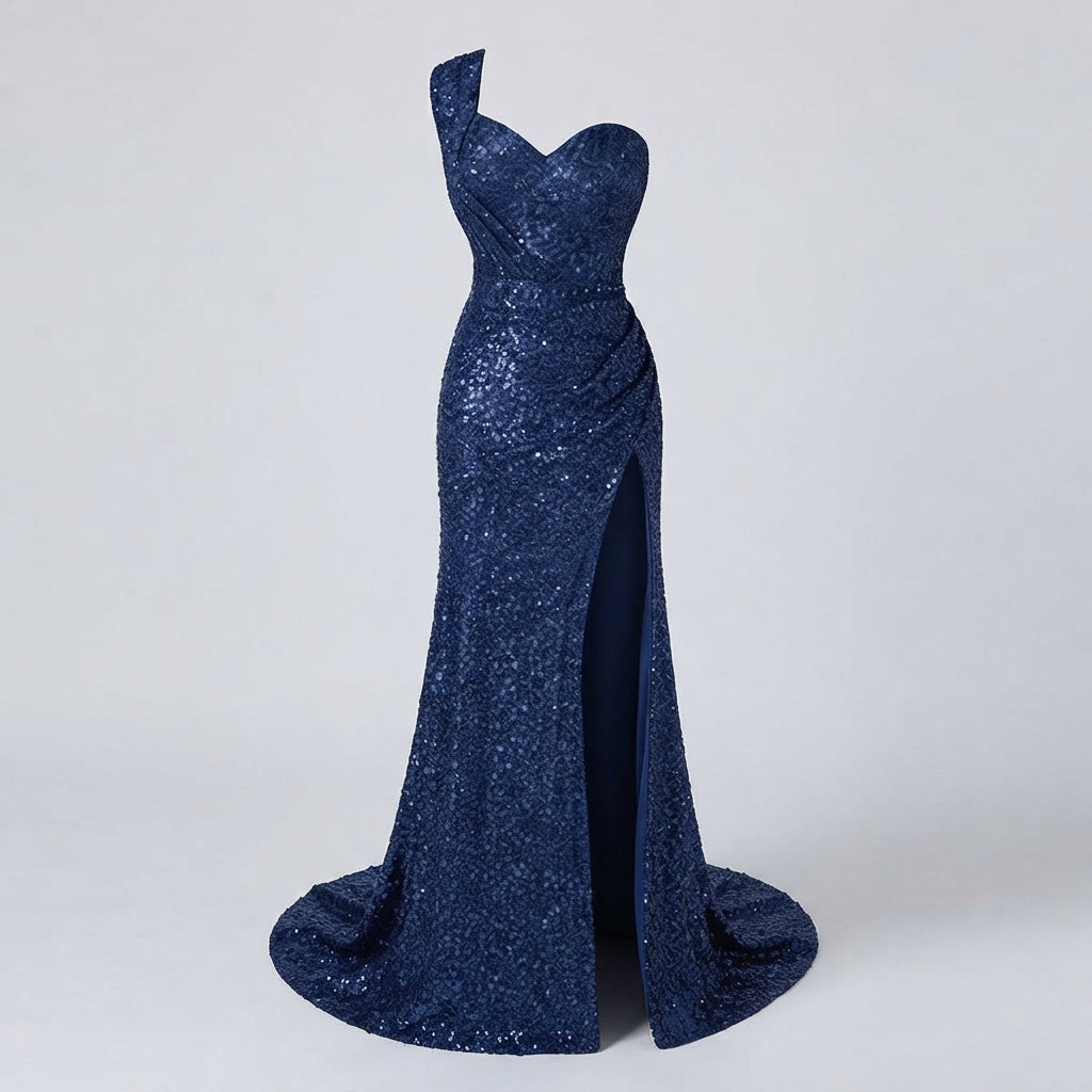 Isabelle Reid | One-Shoulder Sequin Formal Dress For Women