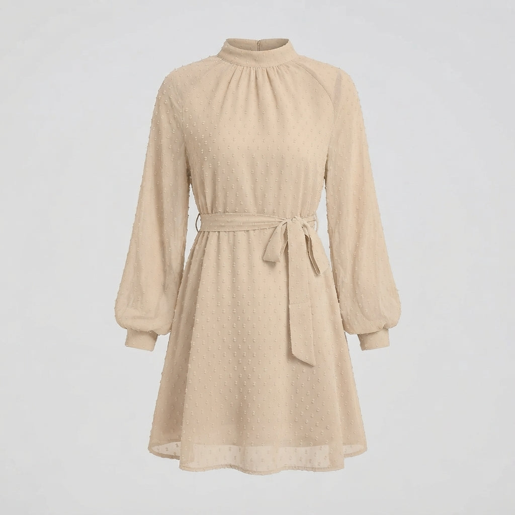 Isla Mitchell | Chiffon Polka Dot Formal Dress For Women