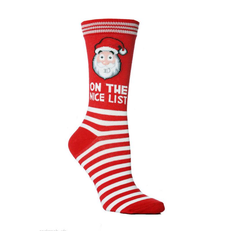 Jingle Bell | Cream Reindeer Face Christmas Socks Unisex