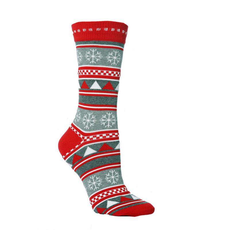 Jingle Bell | Cream Reindeer Face Christmas Socks Unisex