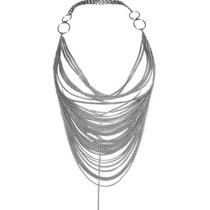 Josephine Winters | Draped Metal Chain Crop Top For Women