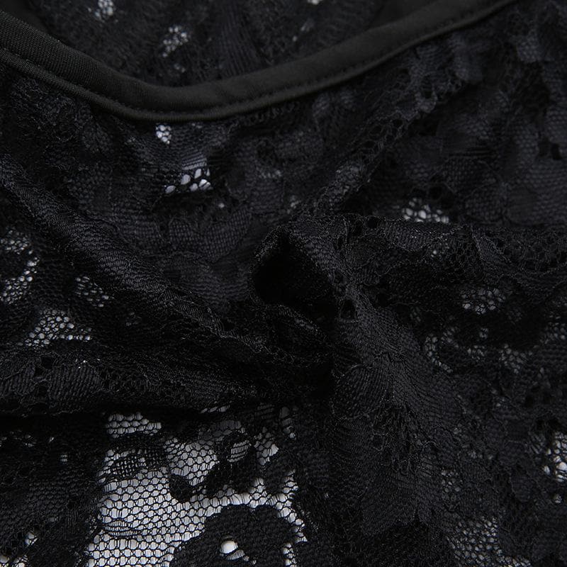 Maeve Whitlock | Lace Backless Crop Top For Women