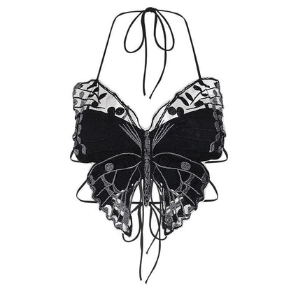 Ivy Marsh | Lace Butterfly Crop Top