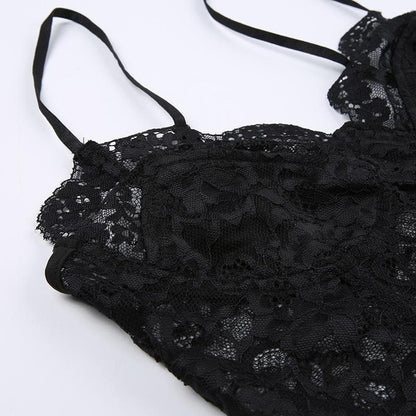 Maeve Whitlock | Lace Backless Crop Top For Women