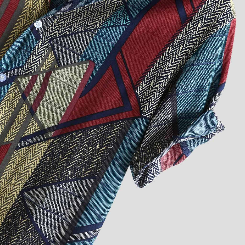 Jules Wexley | Geometric Patchwork Print Shirt For Men