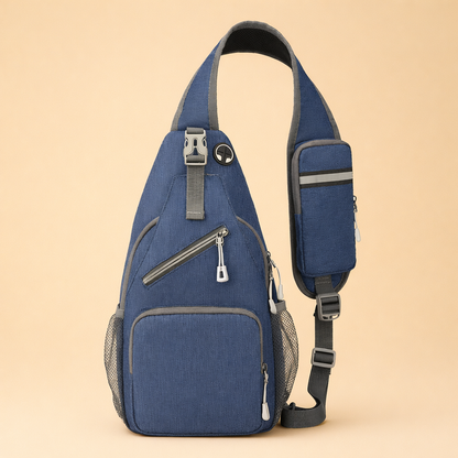 Lachlan Ferrier | Black Urban Sling Bag For Men