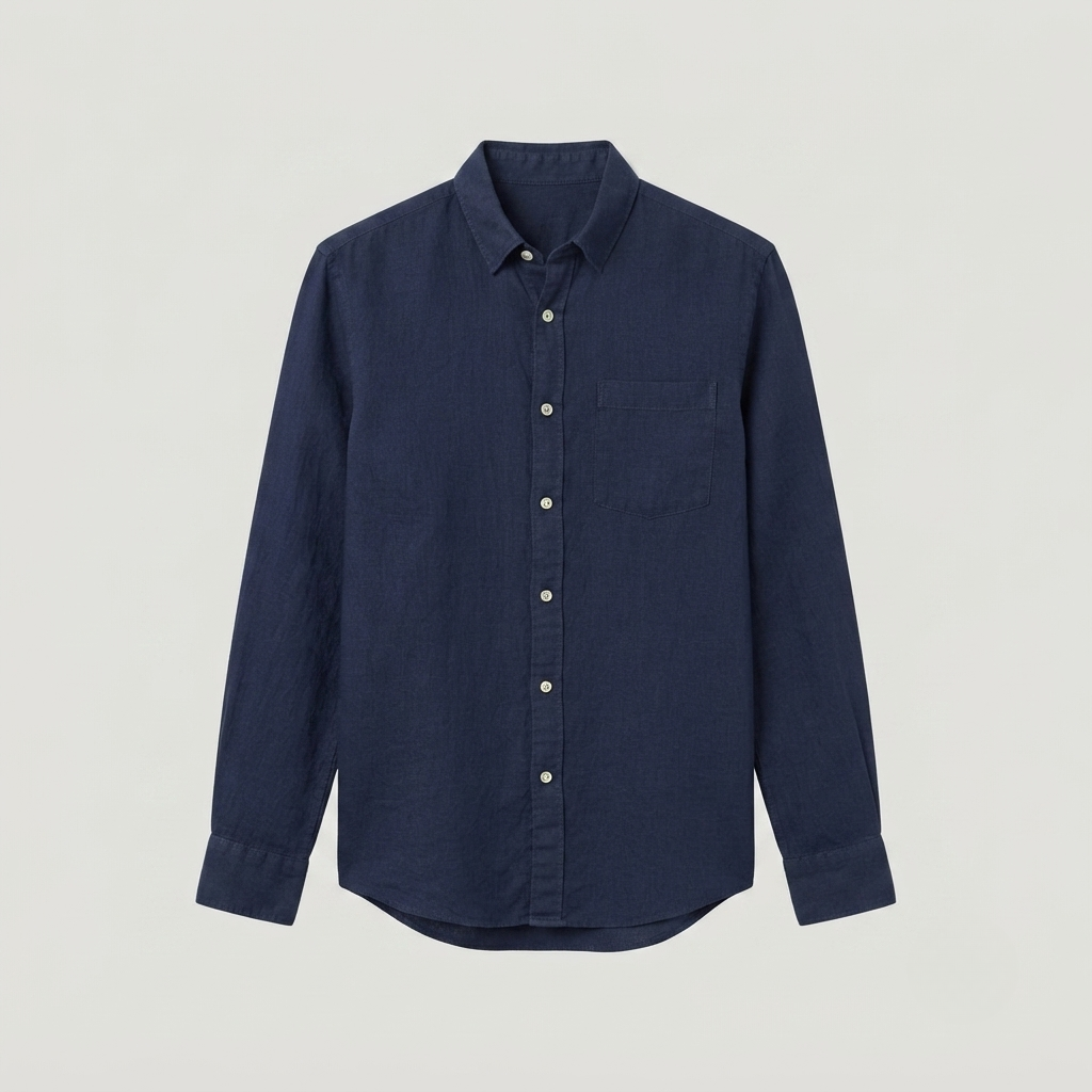 Liam Harrington | Classic Cotton Button-Up Shirt For Men
