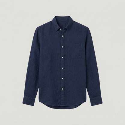 Liam Harrington | Classic Cotton Button-Up Shirt For Men