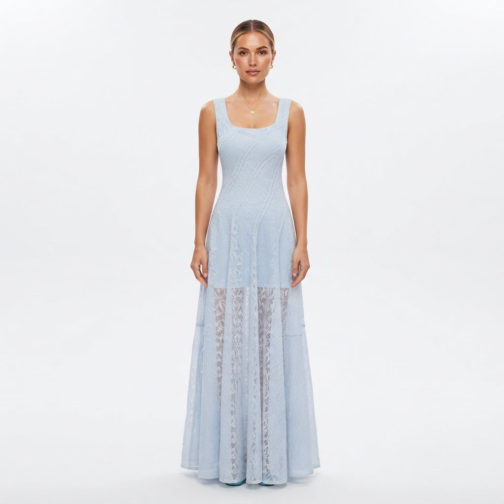 Lily Brown | Elegant Lace Maxi Dress For Women