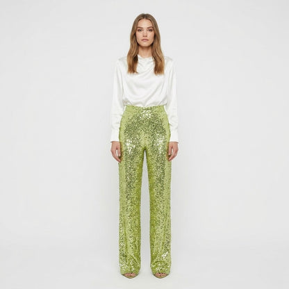 Lowanna Corley | Sequin Wide Leg Pants For Women
