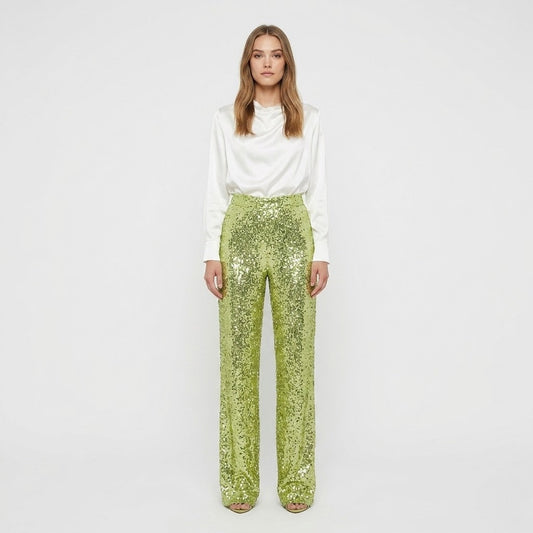 Lowanna Corley | Sequin Wide Leg Pants For Women