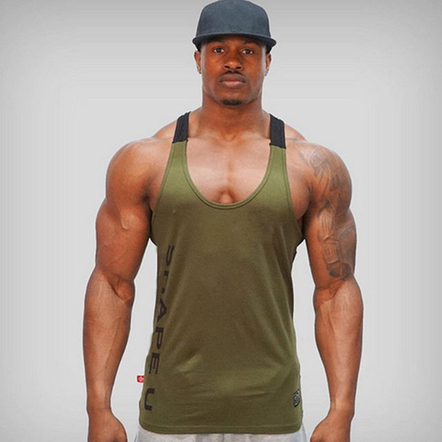 Lyle Delaney | Olive Racerback Training Tank For Men