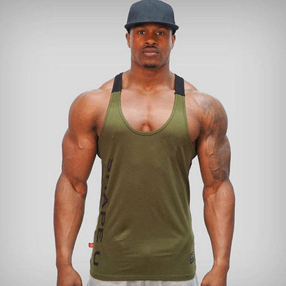 Lyle Delaney | Olive Racerback Training Tank For Men
