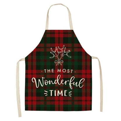 Merry Batter | Red Buffalo Plaid Christmas Apron Unisex