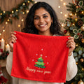 Merry Thread | Green Santa & Red Tree Christmas Towel Set Unisex