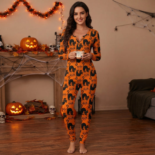 Bianca Winterbourne | Spider Web Print Jumpsuit For Women