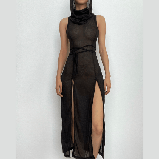 Romy Lowry | Olive Cowl Neck Sleeveless Maxi Dress For Women