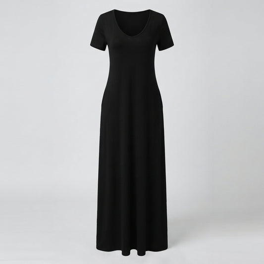 Ruby Mitchell | Deep V-Neck Maxi Dress For Women