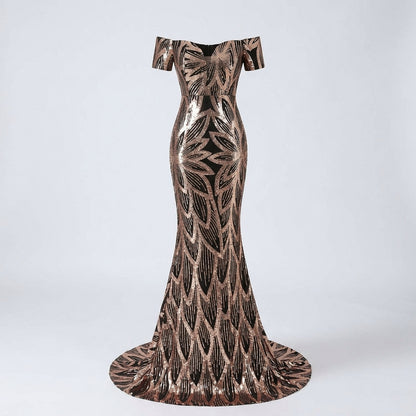 Beatrice Williams | Sequin Formal Dress With Fishtail Hem For Women