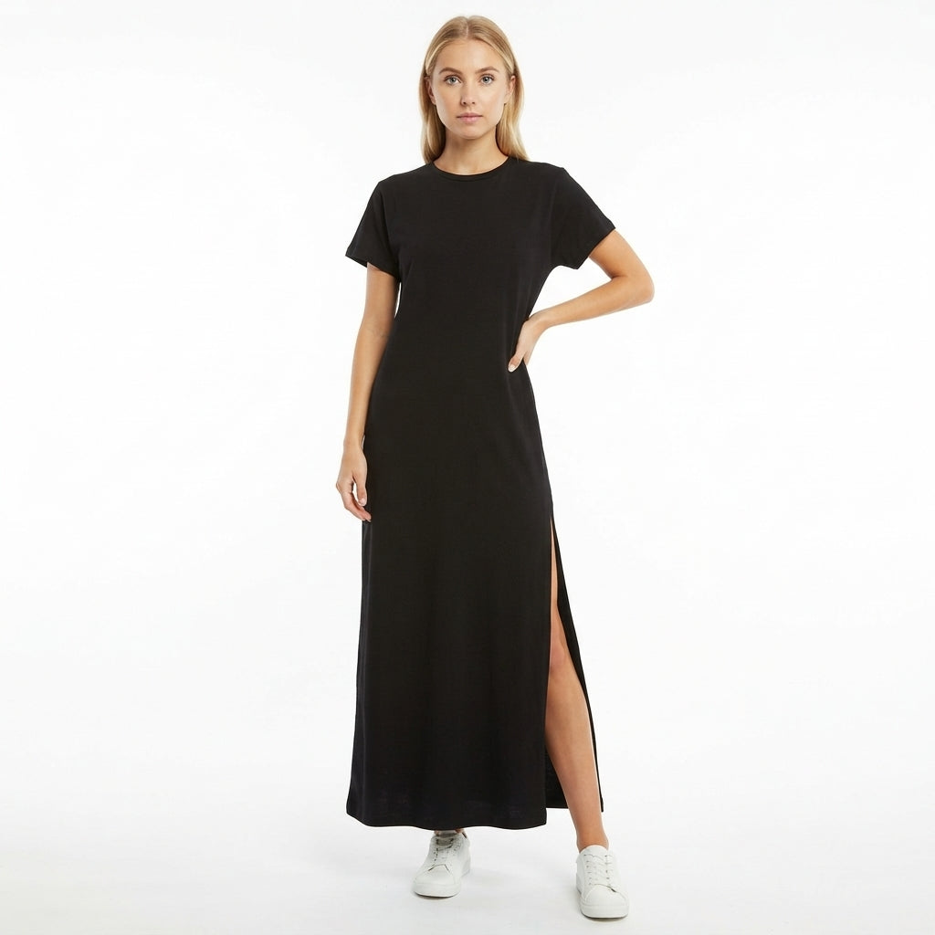 Sienna Walker | Casual Black Maxi Dress For Women