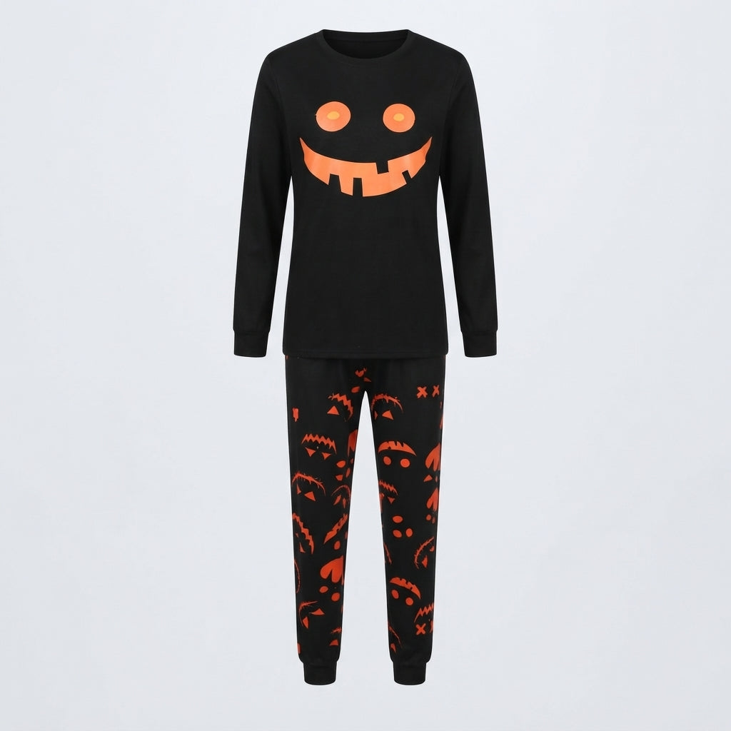 Emma Radcliffe | Pumpkin Face Halloween Pyjama Set For Unisex